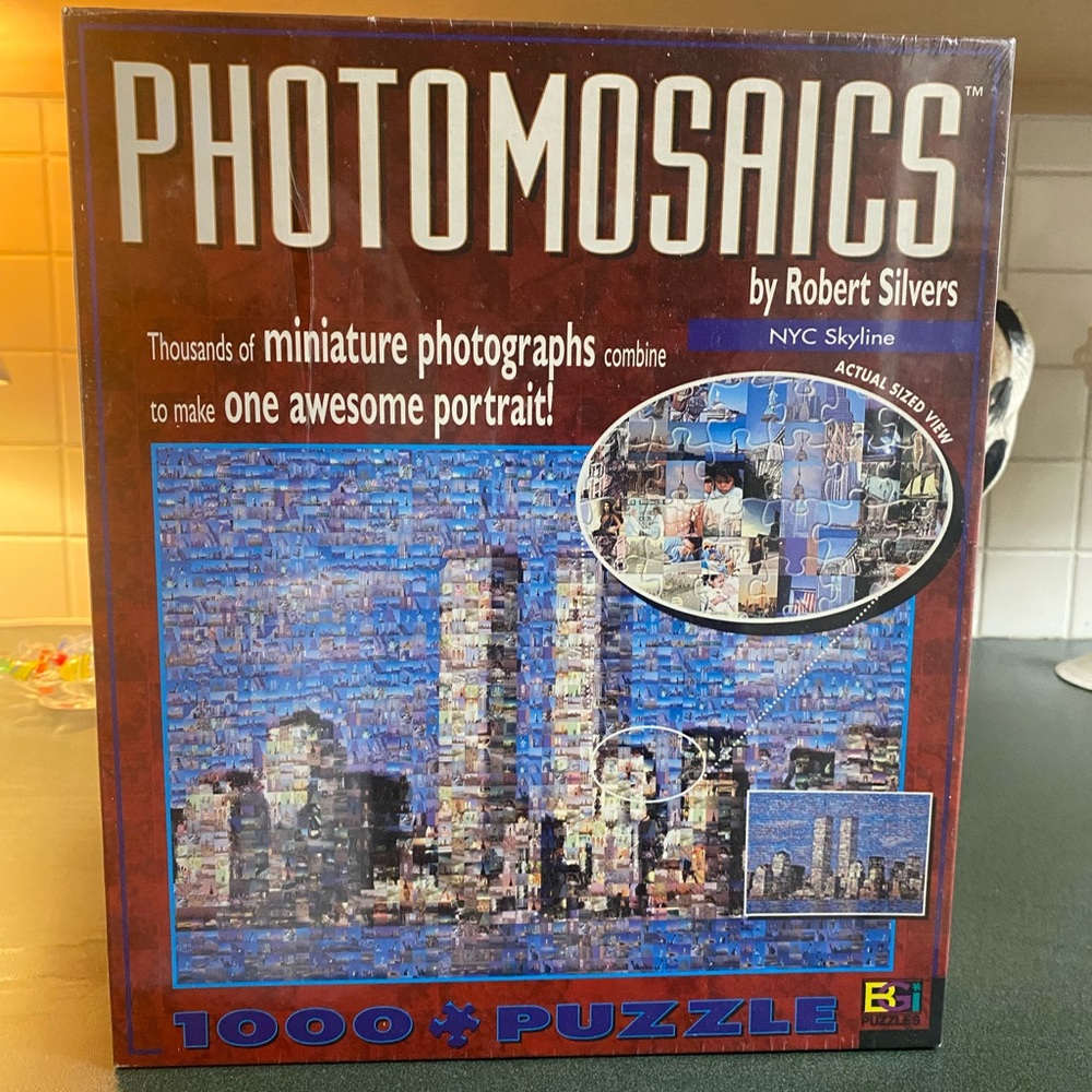 Photomosaics Puzzle by Robert Silvers, NYC skyline, Still Sealed